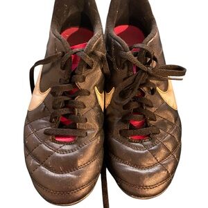 Nike Black and Pink soccer cleats